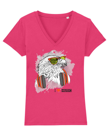 Eagle Headphones Hipster Raspberry