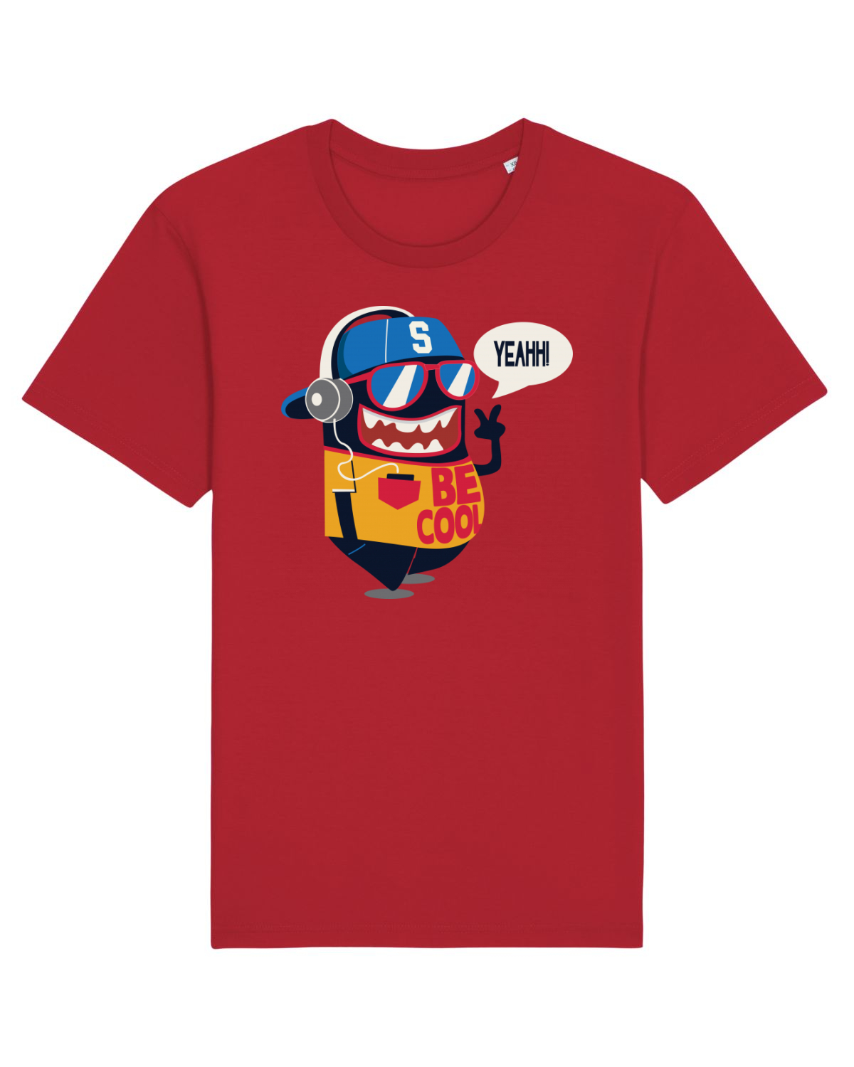Tricou mânecă scurtă Unisex Rocker Red