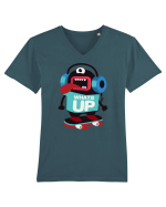 Whats Up Cartoon Tricou mânecă scurtă guler V Bărbat Presenter
