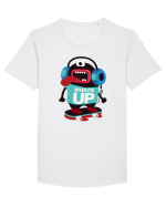 Whats Up Cartoon Tricou mânecă scurtă guler larg Bărbat Skater