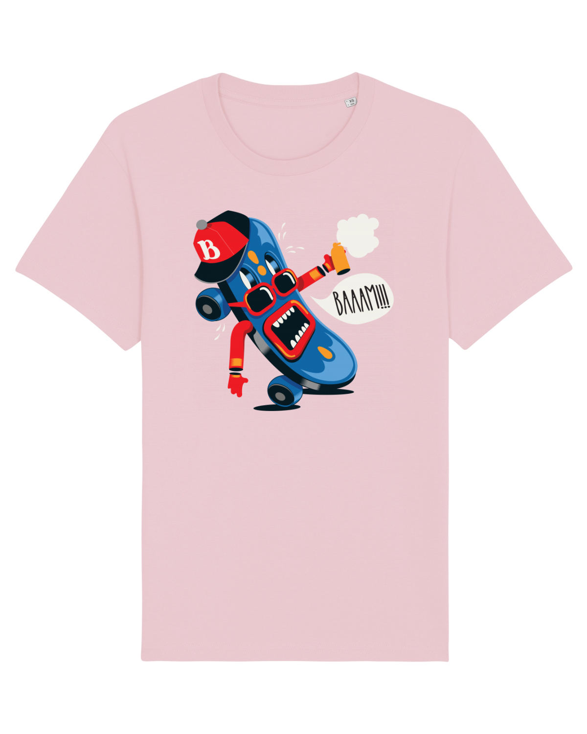Tricou mânecă scurtă Unisex Rocker Cotton Pink