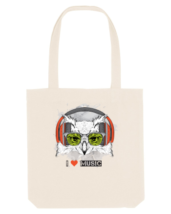 Owl Hipster Headphones Natural