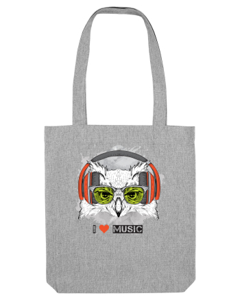 Owl Hipster Headphones Heather Grey