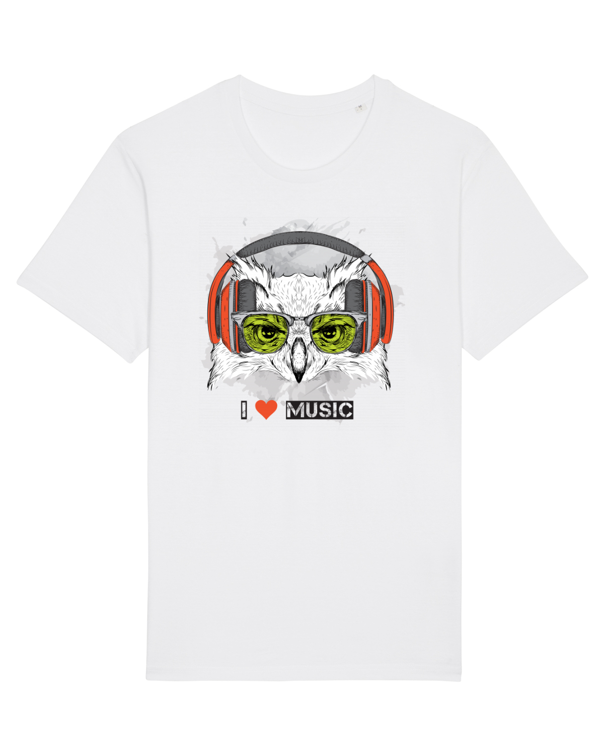 Tricou mânecă scurtă Unisex Rocker White