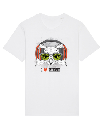 Owl Hipster Headphones White