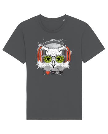 Owl Hipster Headphones Anthracite