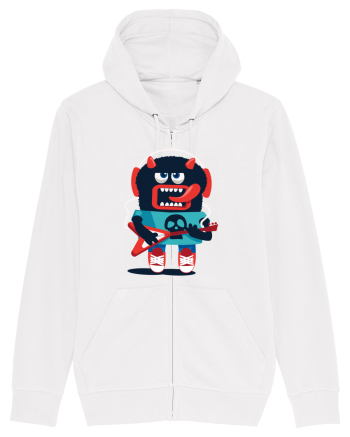 Rocker Cartoon Monster White