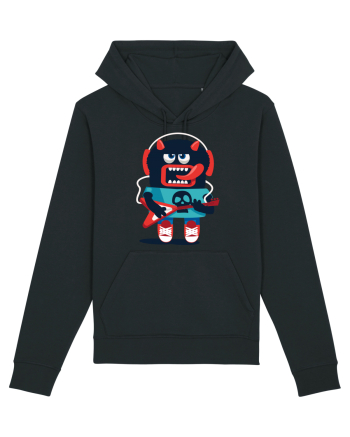 Rocker Cartoon Monster Black