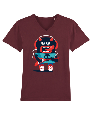 Rocker Cartoon Monster Burgundy