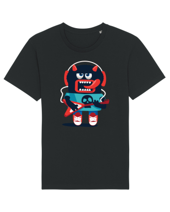 Rocker Cartoon Monster Black