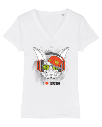 Rabbit Hipster Headphones White