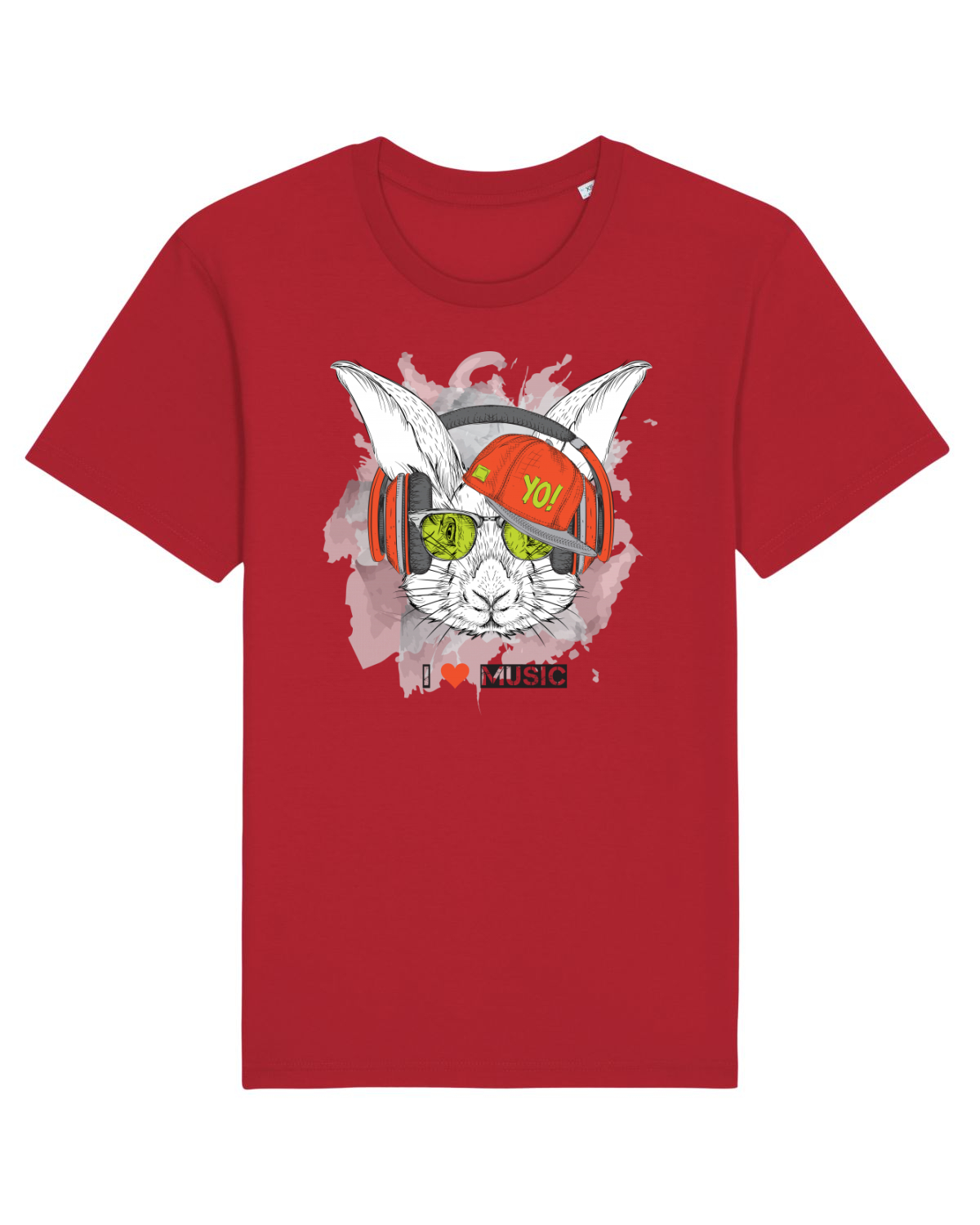 Tricou mânecă scurtă Unisex Rocker Red