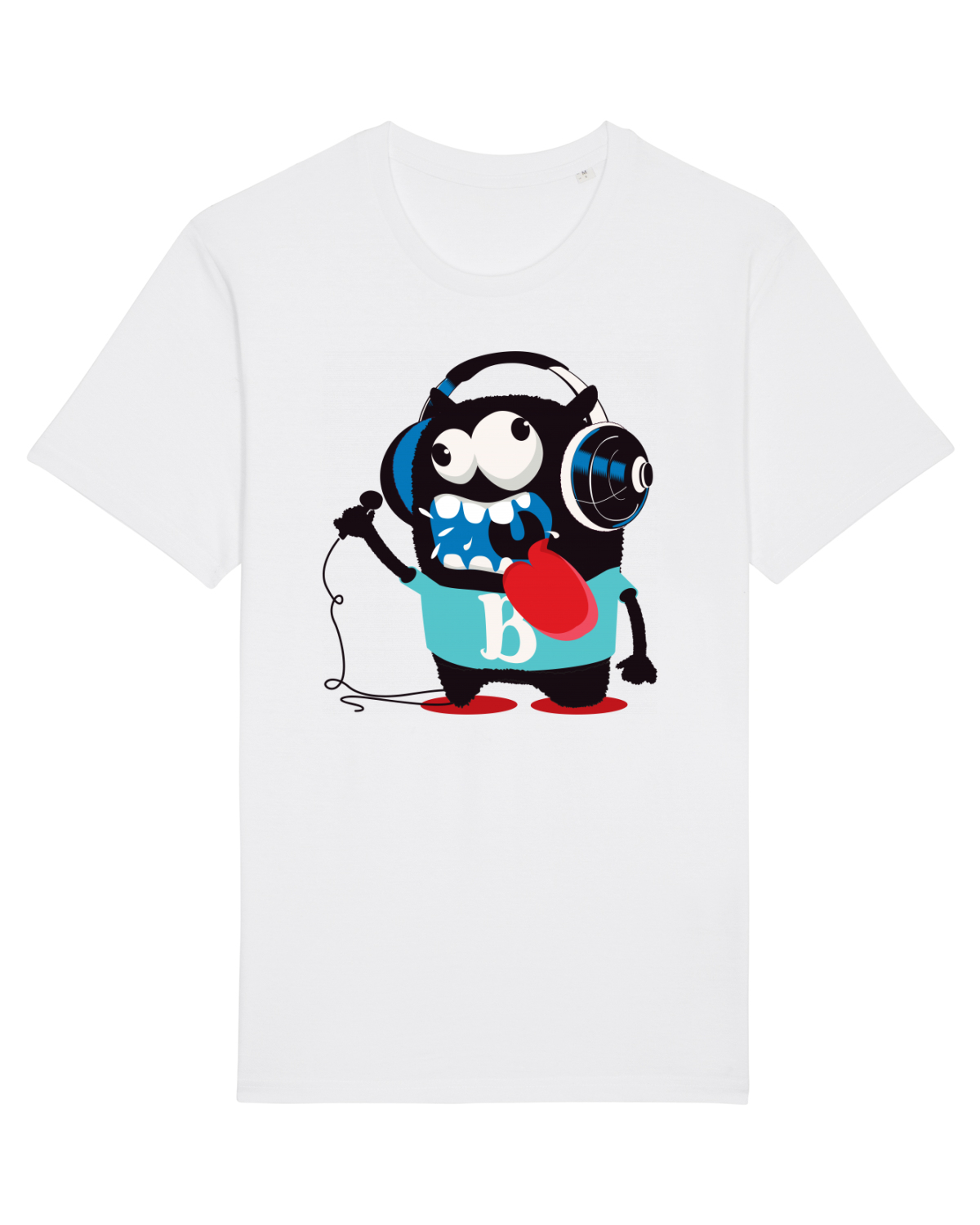 Tricou mânecă scurtă Unisex Rocker White