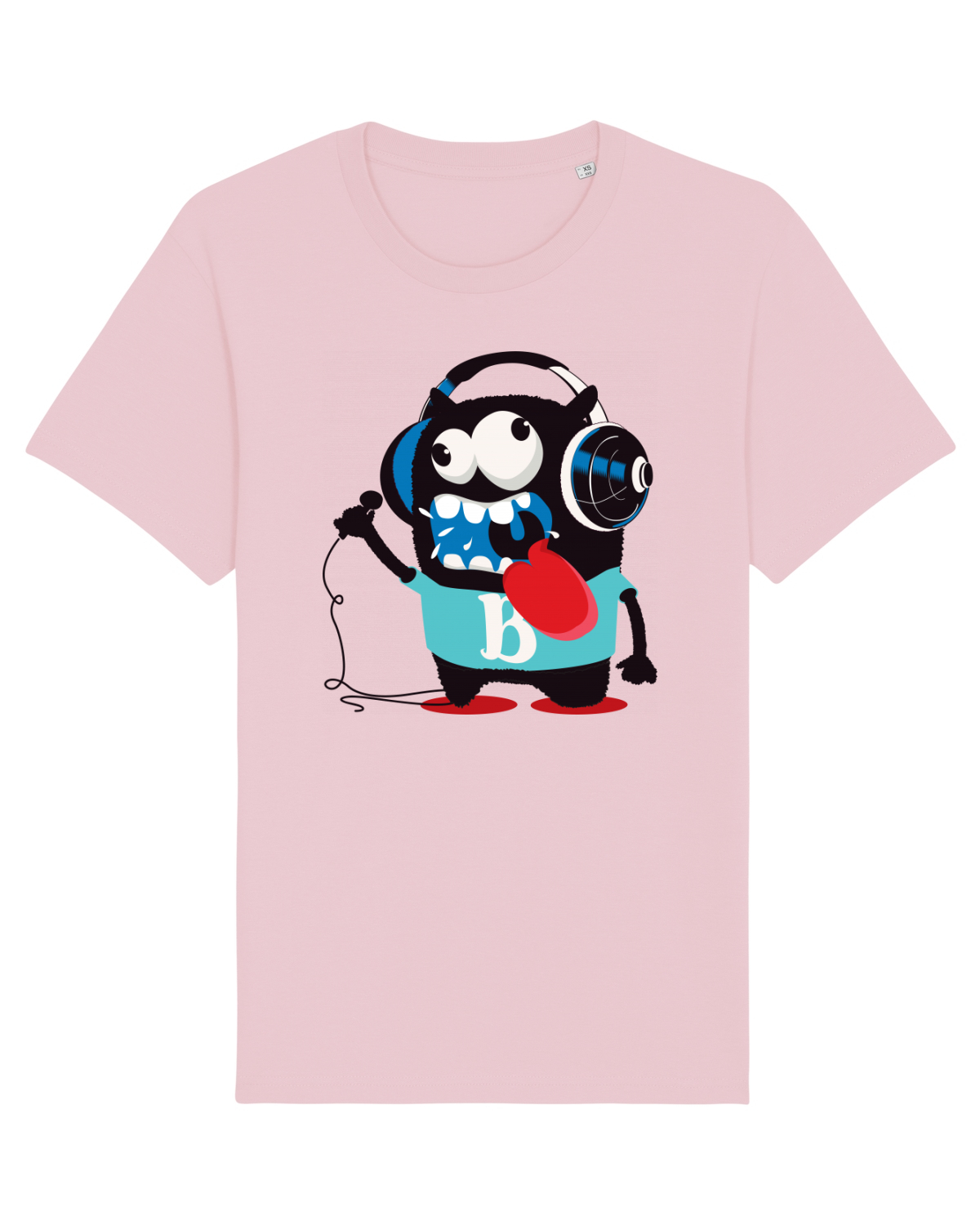 Tricou mânecă scurtă Unisex Rocker Cotton Pink