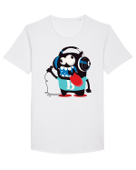 Headphones Crazy Monster Tricou mânecă scurtă guler larg Bărbat Skater