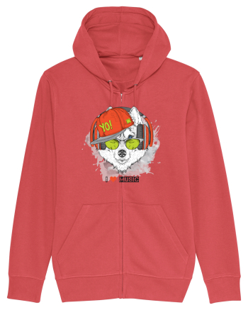 Husky Hipster Glasses Carmine Red