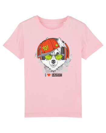 Husky Hipster Glasses Cotton Pink