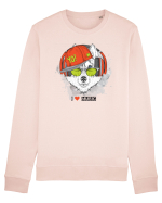 Husky Hipster Glasses Bluză mânecă lungă Unisex Rise