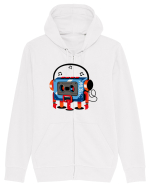 Casette Retro Monster Hanorac cu fermoar Unisex Connector