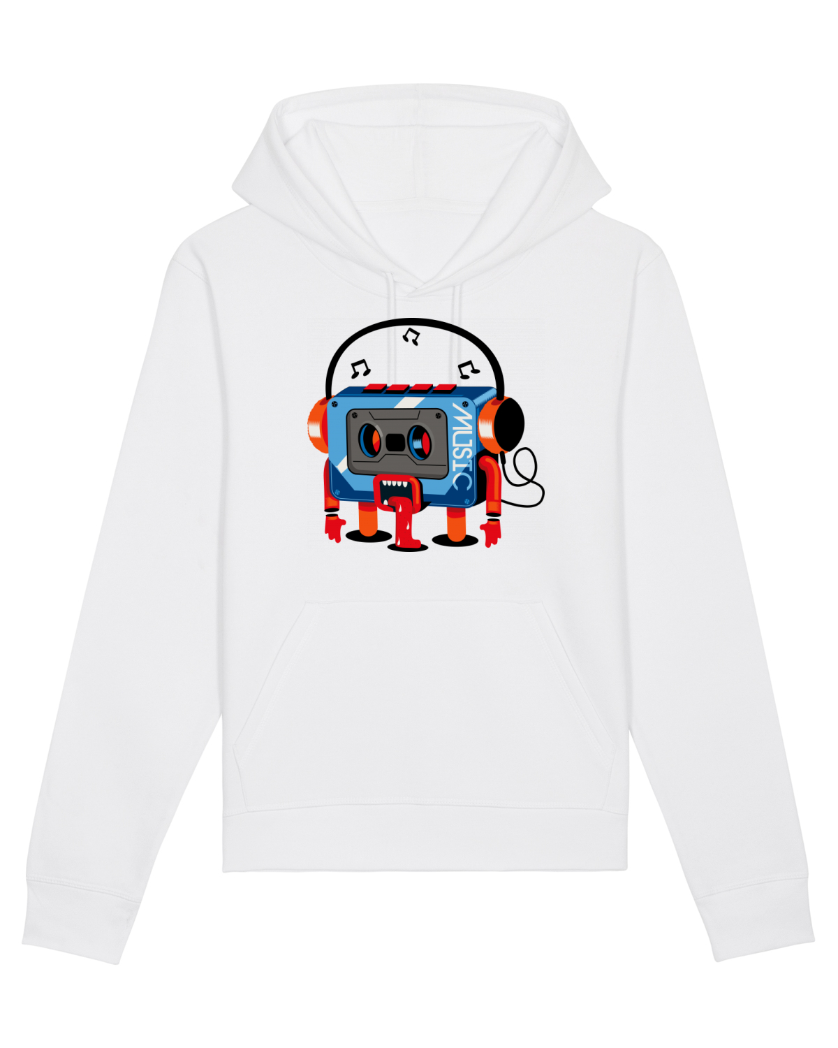 Hanorac Unisex Drummer White