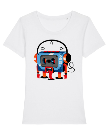 Casette Retro Monster White