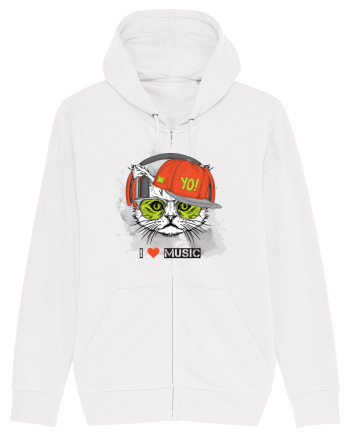 I love Music Cat White