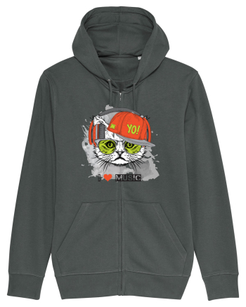 I love Music Cat Anthracite