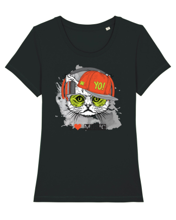 I love Music Cat Black