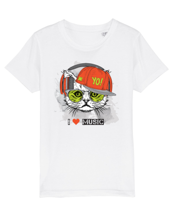 I love Music Cat White