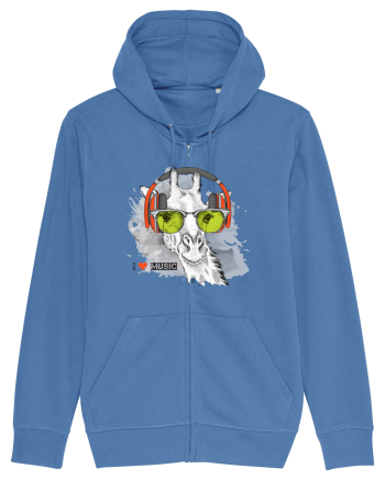 I love Music Giraffe Bright Blue