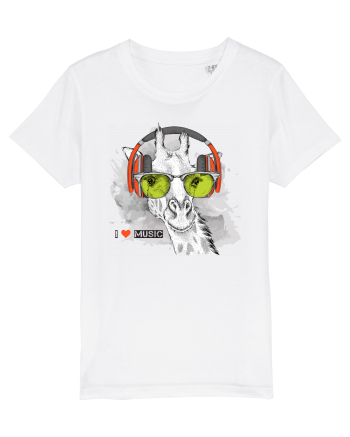 I love Music Giraffe White
