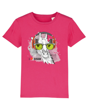 I love Music Giraffe Raspberry