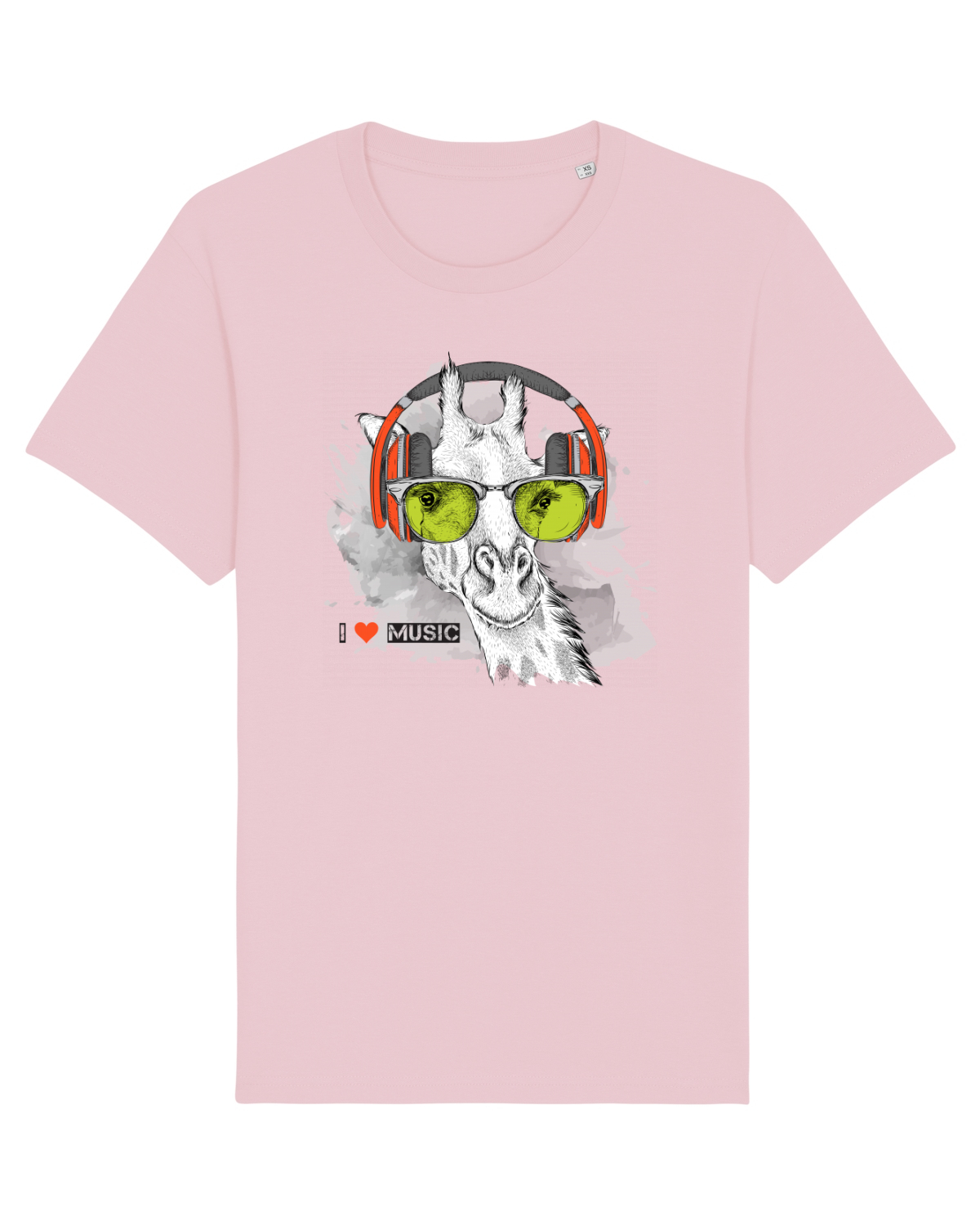 Tricou mânecă scurtă Unisex Rocker Cotton Pink