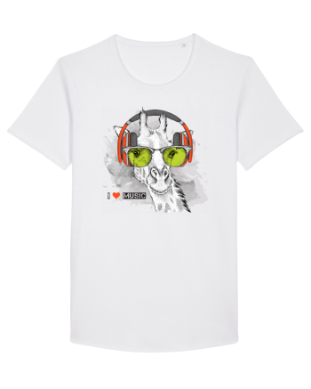 I love Music Giraffe White