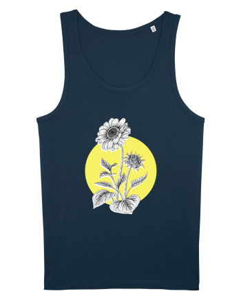 Floarea Soarelui Galben Navy