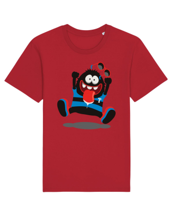 Crazy Monster Cartoon Red