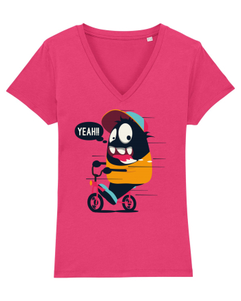 Monster Biker Cartoon Raspberry
