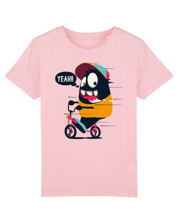 Monster Biker Cartoon Cotton Pink