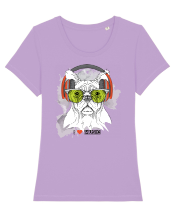 Hipster Frenchie Dog Lavender Dawn