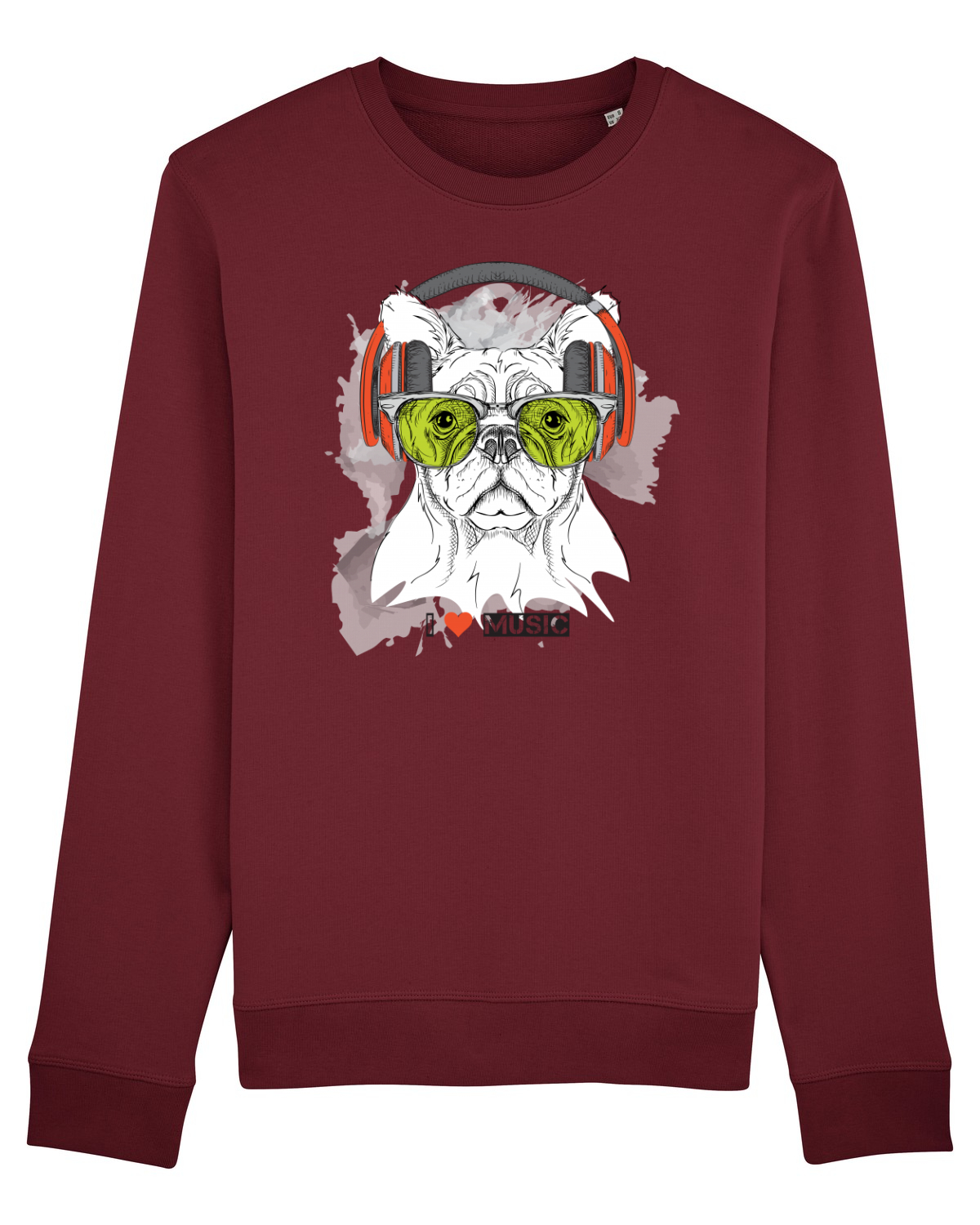 Bluză mânecă lungă Unisex Rise Burgundy