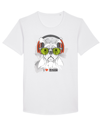 Hipster Frenchie Dog White