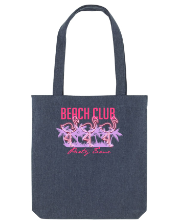 Beach Club Party Flamingo Midnight Blue