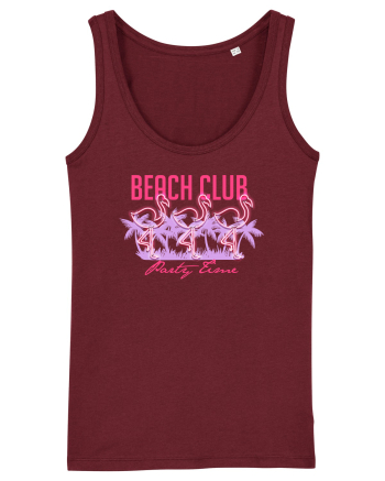 Beach Club Party Flamingo Burgundy