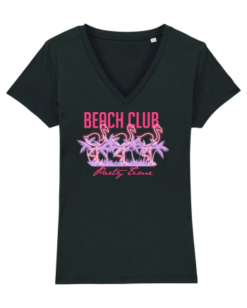 Beach Club Party Flamingo Black