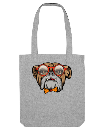 Hipster Bulldog Heather Grey
