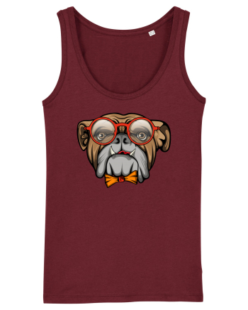 Hipster Bulldog Burgundy