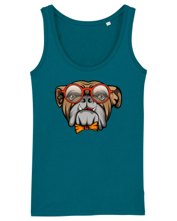 Hipster Bulldog Ocean Depth