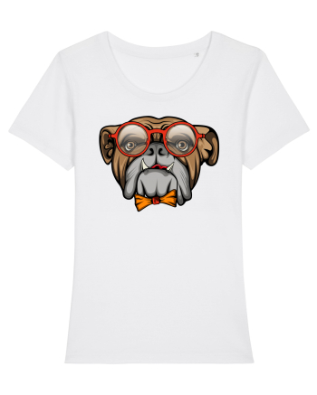 Hipster Bulldog White