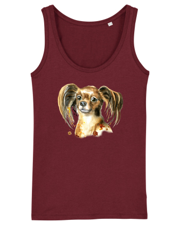 Cute Dog Burgundy