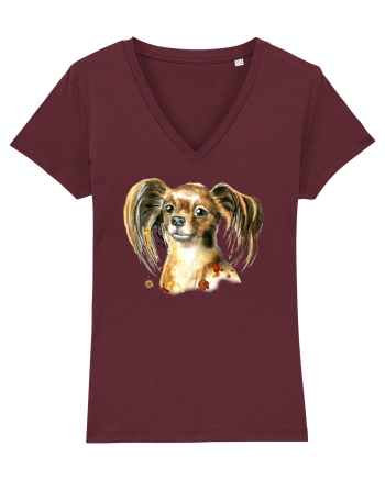 Cute Dog Burgundy